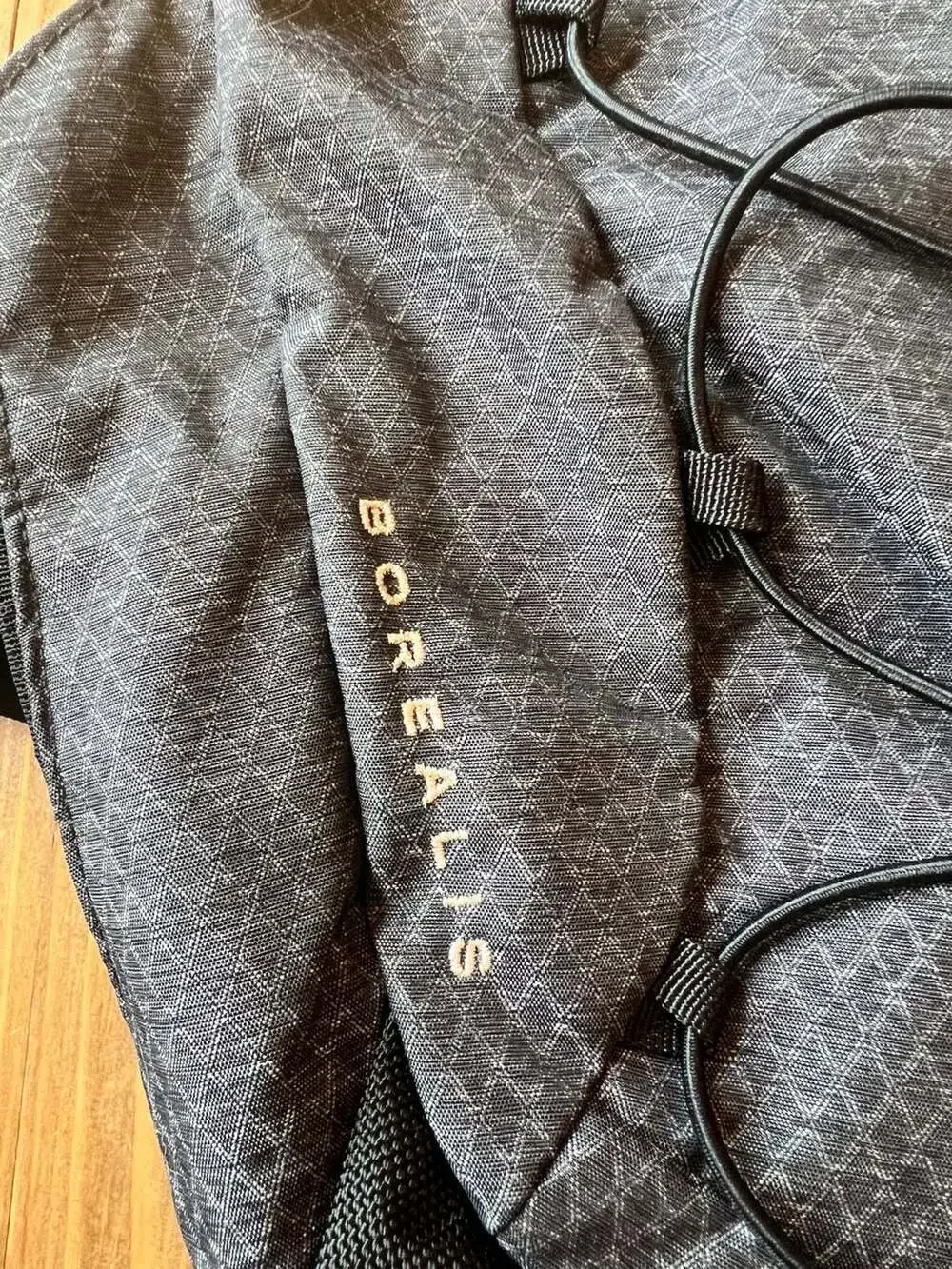 The North Face Borealis Backpack in Blue Black Diamond Pattern